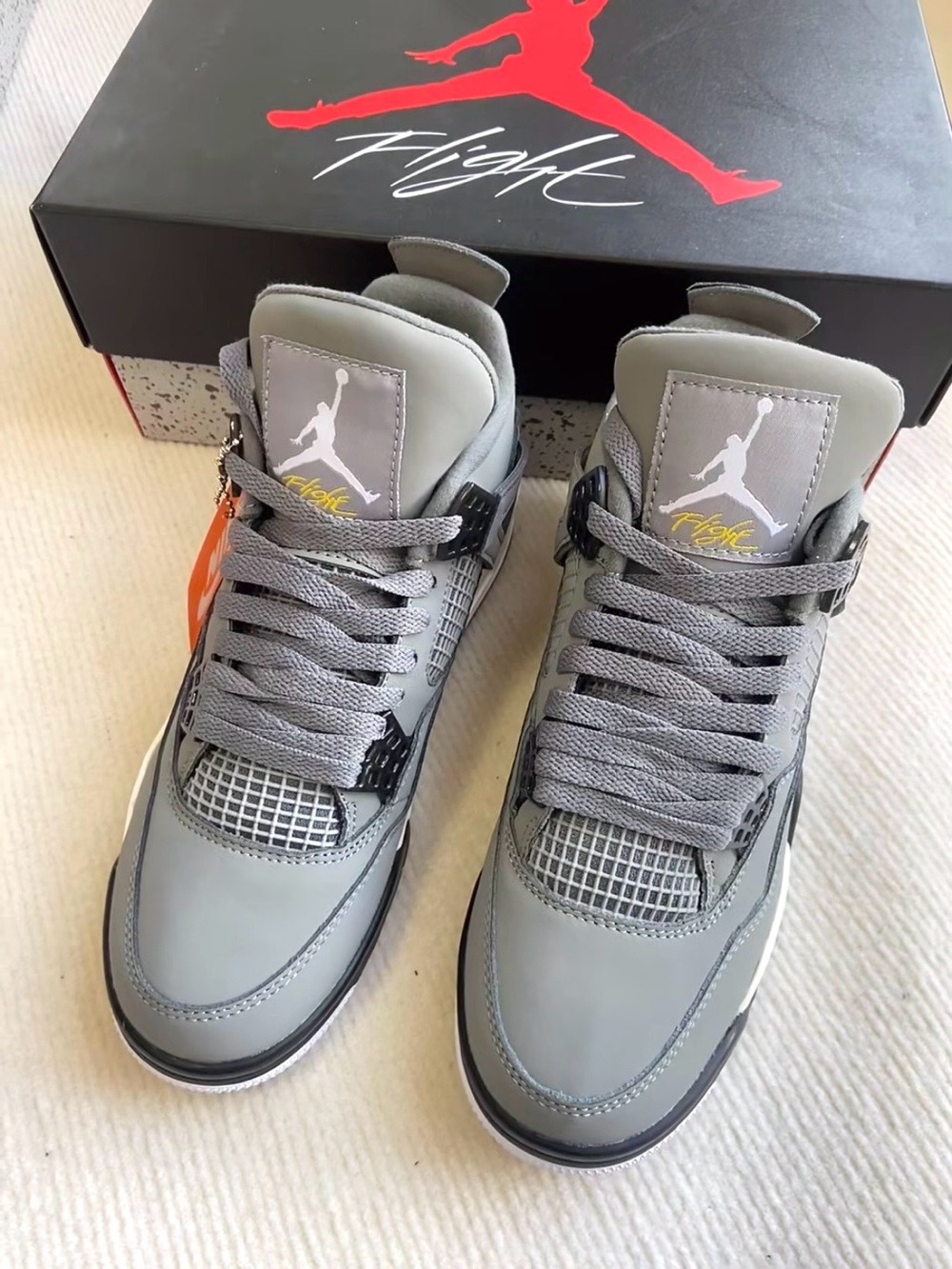 Jordan 4 Retro Cool Grey 2019 -Men’s Sleek Athletic Trainers Sneakers - Picture 3 of 6